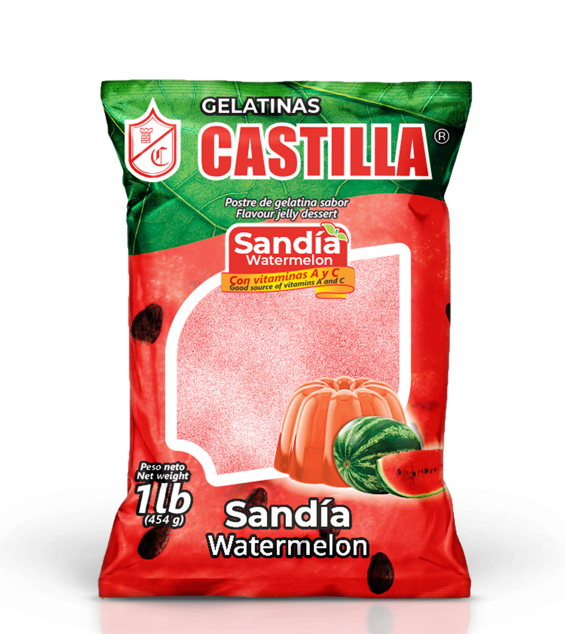 Gelatina castilla sabor Sandía 450g